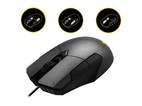 Asus Tuf Gaming M5 Optical Usb Rgb Gaming Mouse Featuring A 6200 Dpi