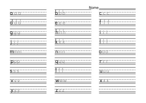 These are the latest versions of the handwriting worksheets. Lower Case Alphabet Worksheets | Activity Shelter