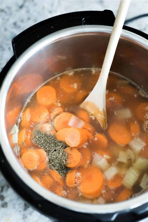 Instant Pot Carrot Ginger Soup Vegan Sweet Peas And Saffron