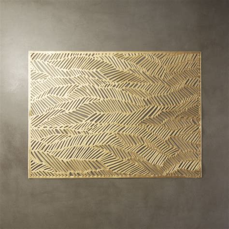 Free Shipping Shop Chilewich ® Drift Brass Placemat Fluid Angles And