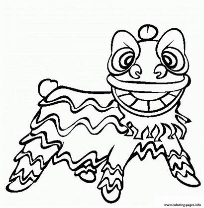 Dragon Coloring Chinese Smile Pages Printable