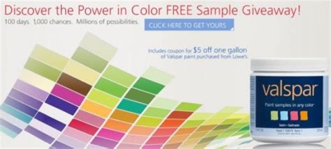 Centsible Savings Free Paint Sample From Valspar