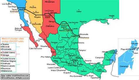 Mexico Time Zone Difference