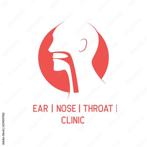Ear Nose Throat Ent Logo For Otolaryngologists Clinic Concept Vector