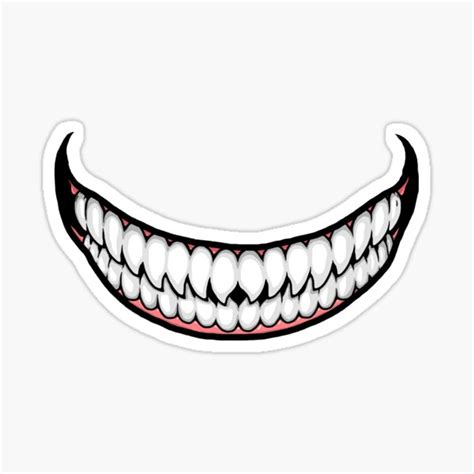 Evil Smile Sticker For Sale By Revolutiongfx Redbubble