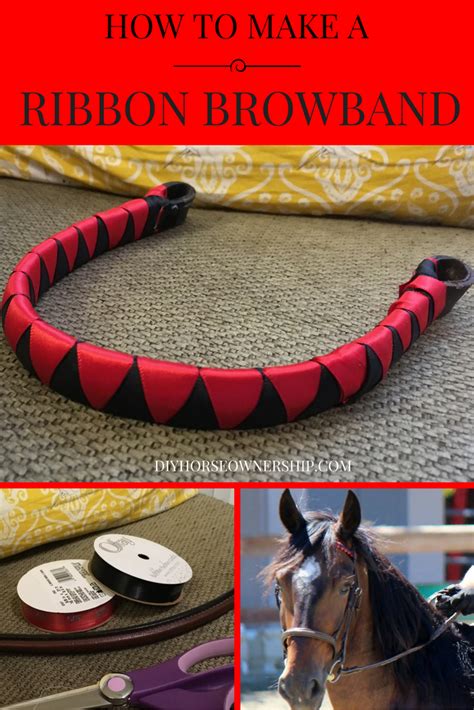 Do It Yourself Diy How To Make A Ribbon Browband For Your Horse Or