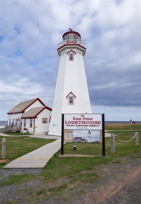 East Point Lighthouse On Prince Edward Island Editorial Stock Image