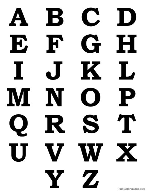 Printable Alphabet Letter Silhouettes Alphabet Letters To Print