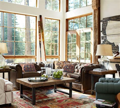 Shop pottery barn's selection of sofas and couches. Pottery Barn Chesterfield Leather L-Shaped Sofa - copycatchic