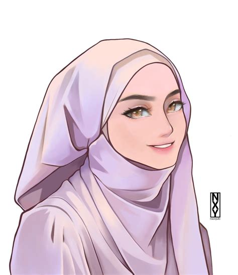 Fb Profile Profile Picture Diy Makeup Storage Anime Muslim Hijab Cartoon Drawing Anime