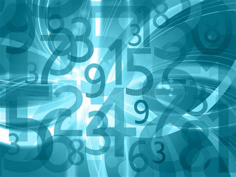 Abstract Numbers Background Stock Illustration Illustration Of