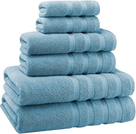 American Soft Linen100 Turkish Cotton Luxury 6 Piece Bath Towel Set