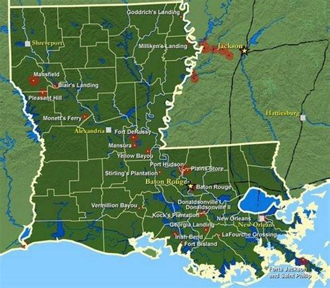 Civil War Battles In Louisiana Civil War Sites Civil War Battles