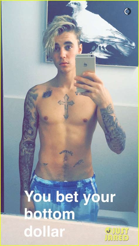 Justin Bieber S Latest Shirtless Selfie Is A Reminder To Follow Him On Snapchat Photo