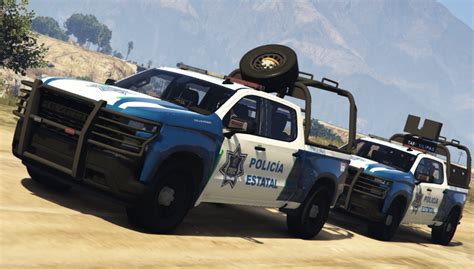 Chevrolet Silverado 2019 Policia Estatal Tamaulipas Add On Fivem