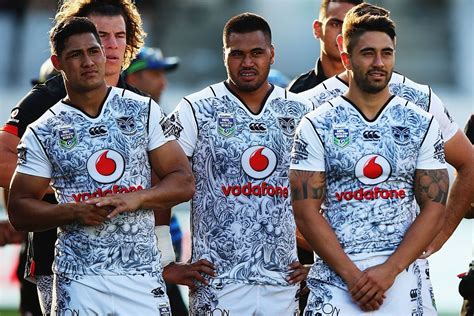 Tuivasa Schek And Shaun Johnson Looks On After Their Loss To The Eels