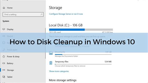 Disk Cleanup Windows 10 Not Working Totalsos