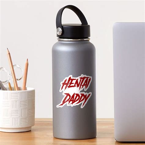 hentai daddy sticker for sale by waifucoffee redbubble