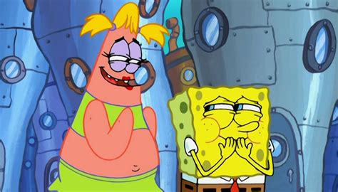 Patricia Star And Spongebob Giggling By Yesieguia On Deviantart