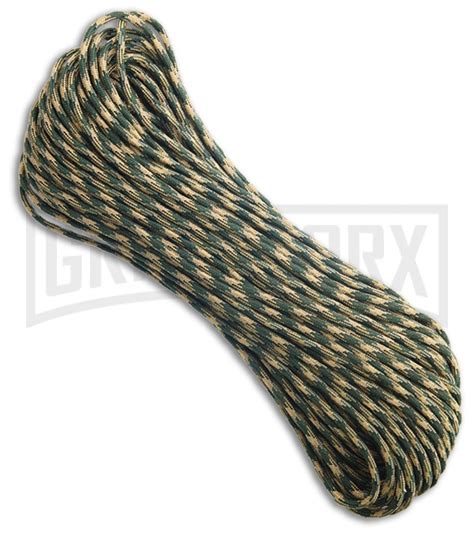 The efficient braid 550 cord come with uniform diameters and do not contain any musty, unpleasant odors. Forest Camo Nylon Braided 550 Cord Paracord (100') - Grindworx