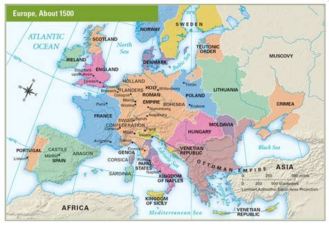 The bonds of commerce within europe tightened, and the wheels of commerce (in the. Map of Europe in the 1500's | Anne Boleyn & Tudor/Medieval ...
