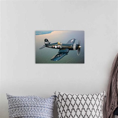 A Vought F4u 5 Corsair In Flight Wall Art Canvas Prints Framed Prints