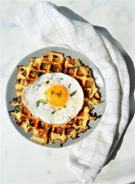 Cook time varies per brand, and how hot the waffle iron gets. Cheesy Hash Brown Potato Waffles - Hebs Sweetly
