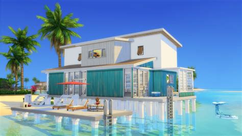 Sims 4 House Building Colorful Beach House Island Living Expansion