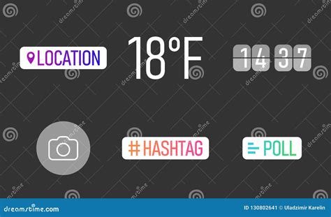 Interface In Popular Social Media Icons Stories Social Media Template