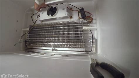 Refrigerator Repair Replacing The Defrost Heater Whirlpool Part