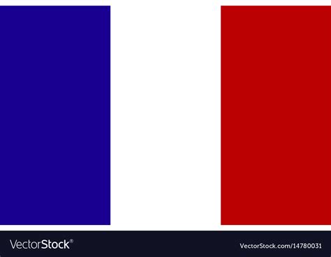 Official National Flag Of France Royalty Free Vector Image