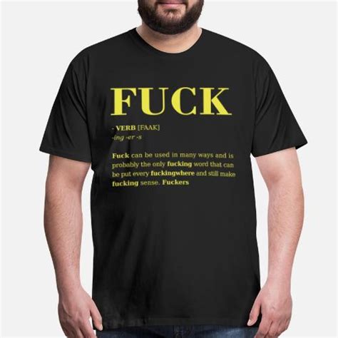 Fuck Definition By Funny T Shirts Artvia Spreadshirt