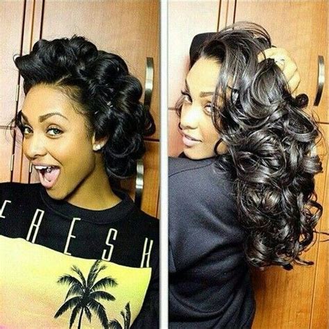 Image Result For Pin Curl Hairstyles For Black Women