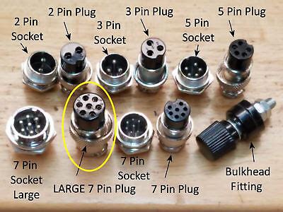 Flexible extension sockets feature an internal cord anchor and external cord grip to keep cords firmly in place. 7 Pin - 5/8" Connector Plug TIG Welding Plasma Cutter ...