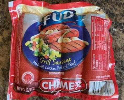 Fud Grill Sausage Oz Nutrition Information Innit