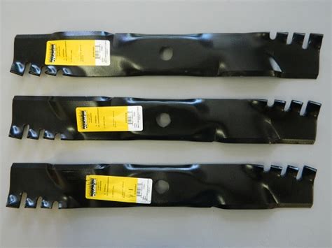 Ride On Mower Blade Set Gator Style 3x Blades For Selected 48 Inch John