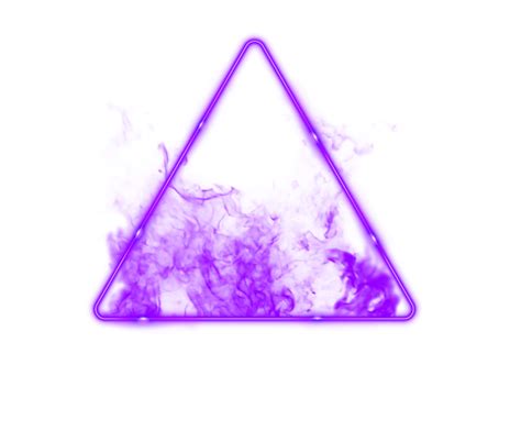 Red And Purple Neon Triangle Png Citypng