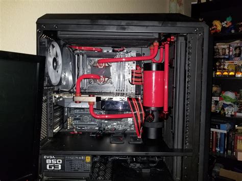 My First Custom Water Cooled Pc I Call It Twintania Pcmasterrace