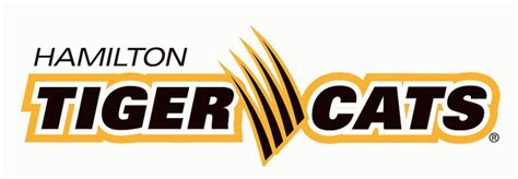 Hamilton Tiger Cats Wordmark Logo Canadian Football League Cfl