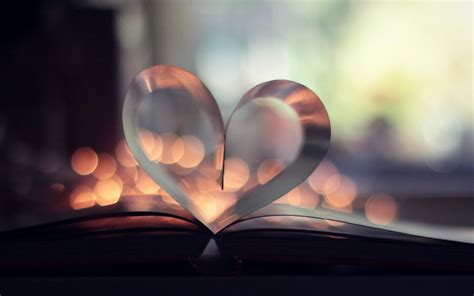 Book Heart Lights Bokeh Love Wallpaper 1680x1050 27907
