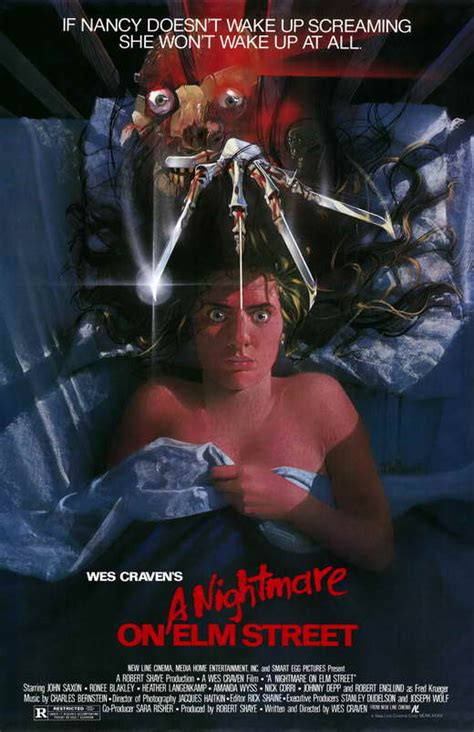 A nightmare on elm street is an american horror franchise that consists of nine slasher films, a television series, novels, and comic books. A Nightmare on Elm Street - FilmFisher
