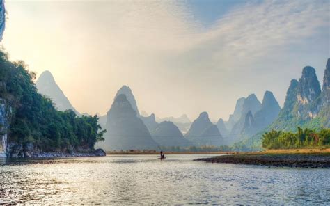 Lijiang River Guilin China Nature Landscape Wallpapers Preview