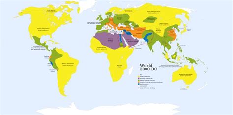 3000 Through 2001 Bc World Map Map History