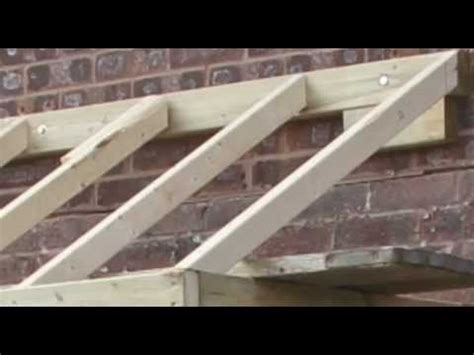 I have built a roof over my deck, shed style. How to do a small pitched roof - YouTube