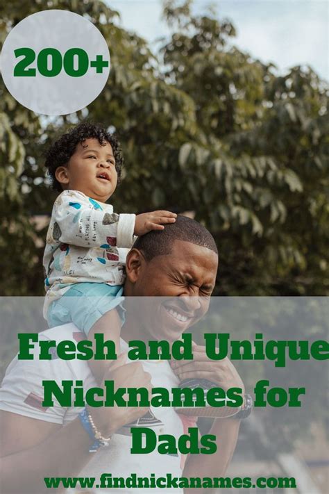 200 Fresh And Unique Nicknames For Dad — Find Nicknames Cute Contact