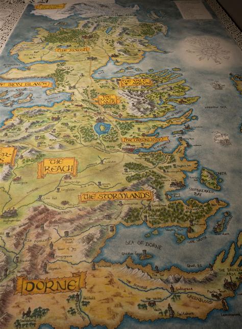 Hand Drawn Westeros Map Update By Klaradox On Deviantart Westeros Map
