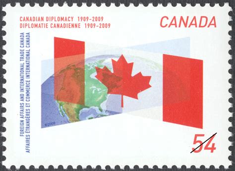 canadian diplomacy 1909 2009 canada postage stamp