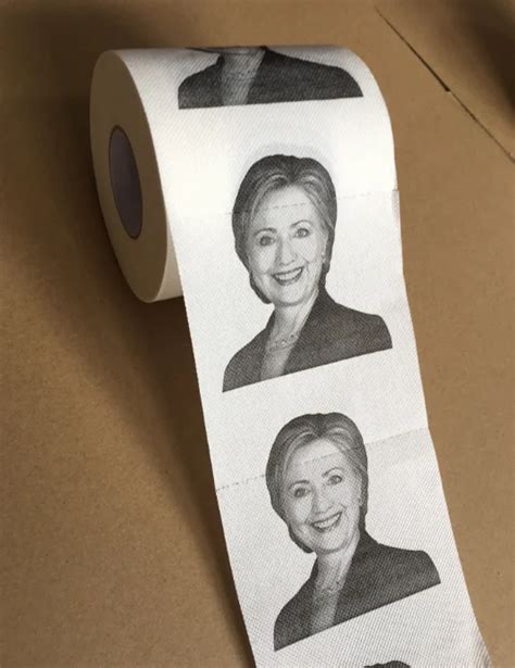 Hillary Toilet Paper Novelty Design Custom Printed Toilet Paper Hillary