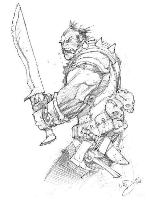 Orc By Max Dunbar On Deviantart Character Sketches Fantasy Character