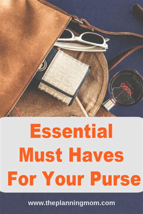 Essential Must Haves For Your Purse ﻿ The Planning Mom